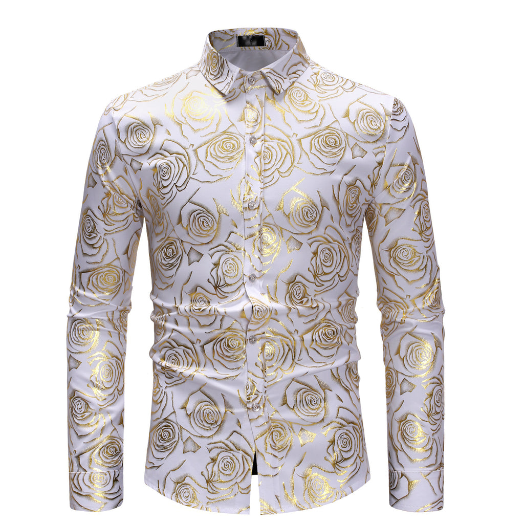 Fashion Fashion Floral Printed Men's Casual Long Sleeve Shirt - 𝓢𝓱𝓸𝓹𝓵𝓮𝓬𝔂