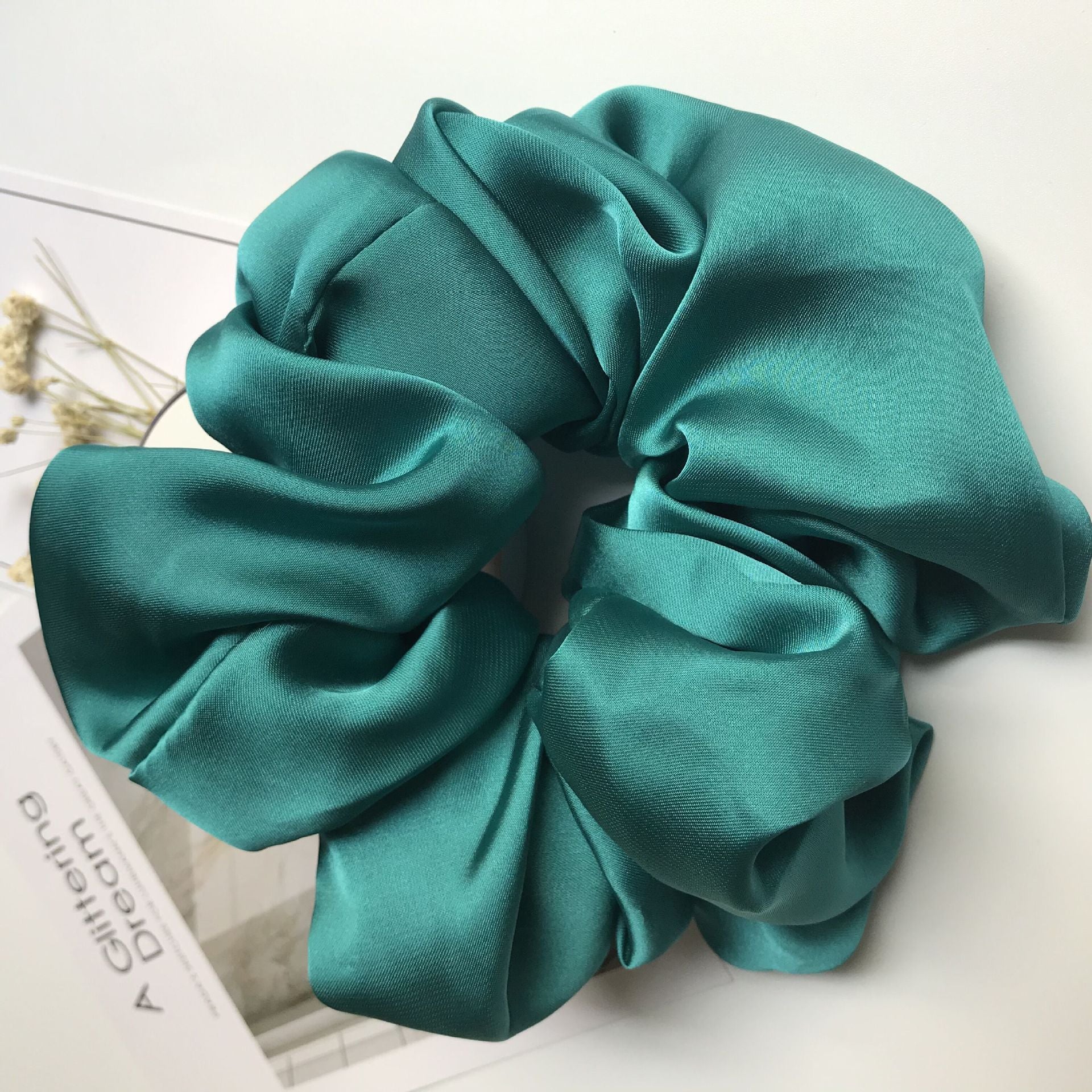 Oversized Smooth Satin Large Intestine Circle Hair Tie - 𝓢𝓱𝓸𝓹𝓵𝓮𝓬𝔂