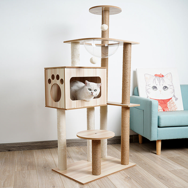 Cat Crawl Nest Scratching Board Tree Supplies Pet Toy Space Capsule - 𝓢𝓱𝓸𝓹𝓵𝓮𝓬𝔂