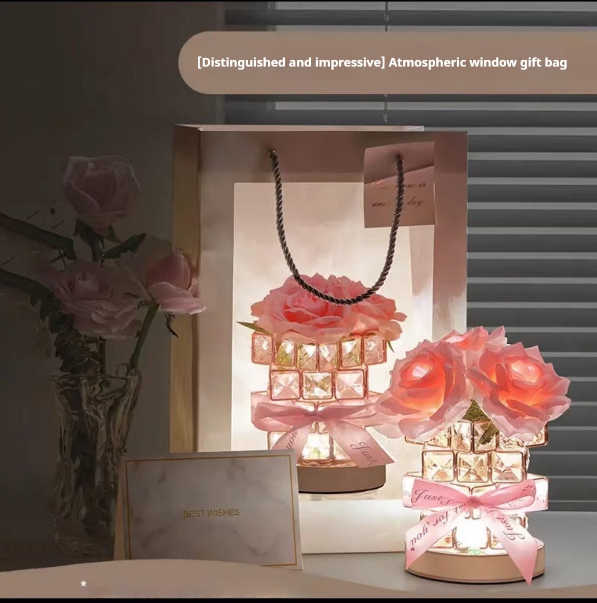 520 Gift Rose Cube Atmosphere Table Lamp - 𝓢𝓱𝓸𝓹𝓵𝓮𝓬𝔂