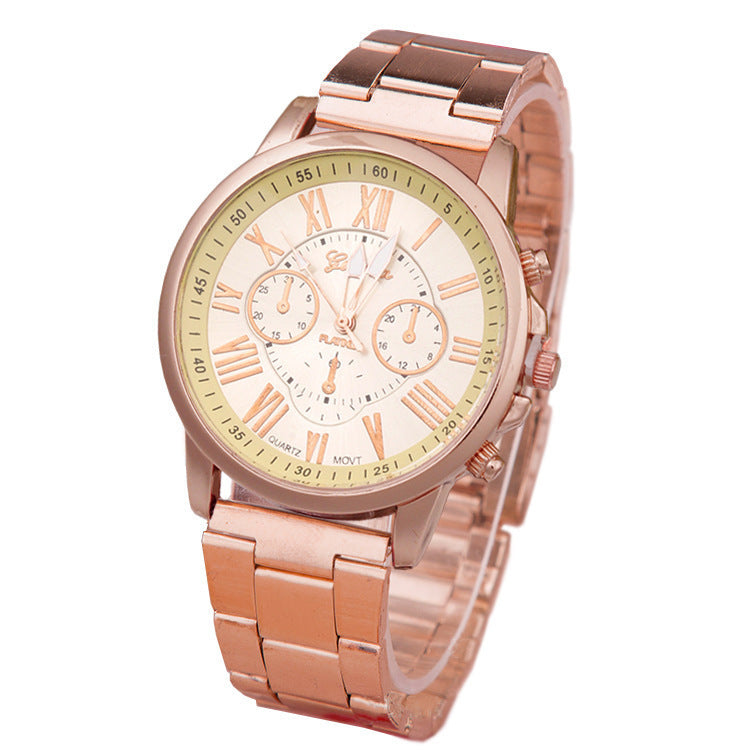 Women's Leisure Alloy Steel Belt Quartz Watch - 𝓢𝓱𝓸𝓹𝓵𝓮𝓬𝔂