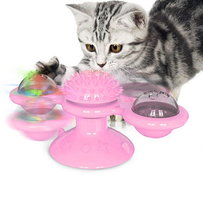 Cat Rotating Windmill Multi-Function Toys Itch Scratching Device Teeth Shining Toy - 𝓢𝓱𝓸𝓹𝓵𝓮𝓬𝔂