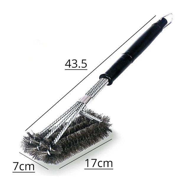 12 inch stainless steel curl cleaning brush BBQ grill brush BBQ professional cleaning wire brush - 𝓢𝓱𝓸𝓹𝓵𝓮𝓬𝔂