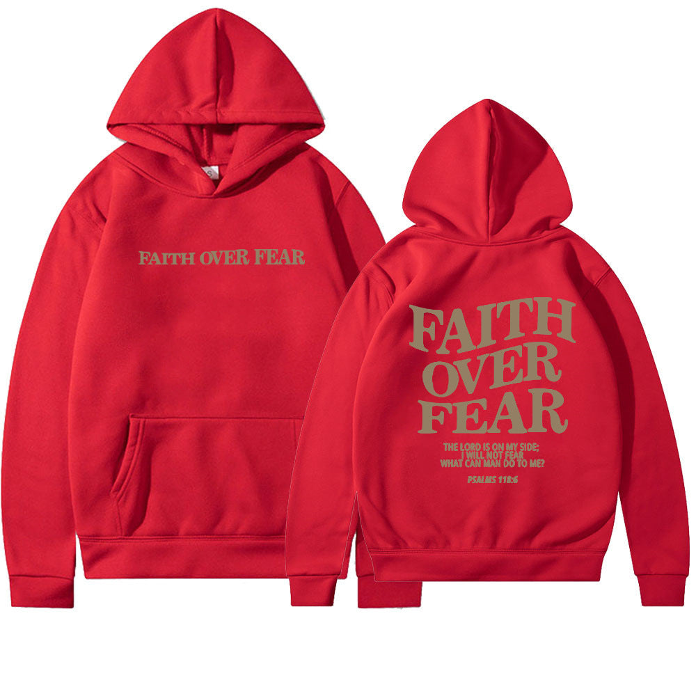 Faith Over Fear Christian Hoodie Christian Sweatshirt Jesus Hoodie Trendy Hoodie Bible Verse Shirt Unisex Aesthetic Clothes - 𝓢𝓱𝓸𝓹𝓵𝓮𝓬𝔂