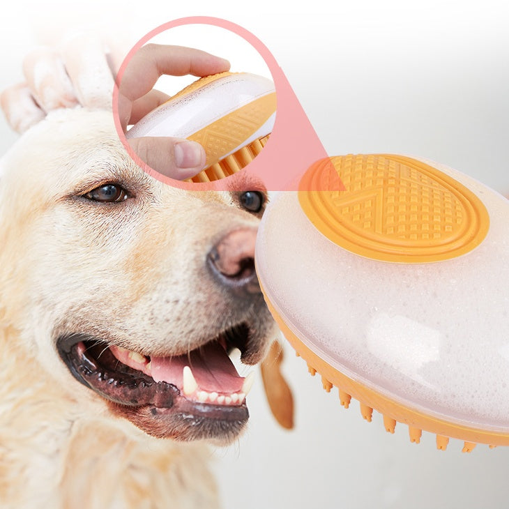 Dog Cat Bath Brush 2-in-1 Pet SPA Massage Comb Soft Silicone Pets Shower Hair Grooming Cmob Dog Cleaning Tool Pet Products - 𝓢𝓱𝓸𝓹𝓵𝓮𝓬𝔂