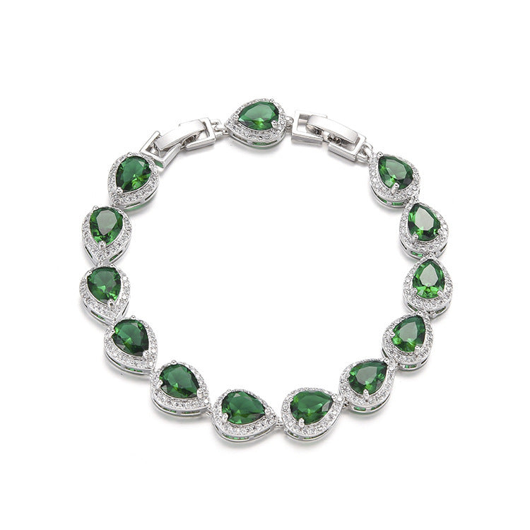 Water Drop Long Necklace Earring Ring Bracelet Ornament Suit - 𝓢𝓱𝓸𝓹𝓵𝓮𝓬𝔂