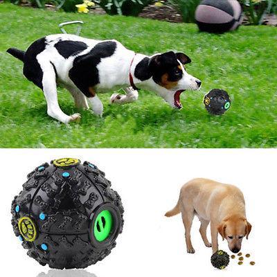 Pet Dog Treat Trainning Chew Sound Food Dispenser Toy Squeaky Giggle Ball - 𝓢𝓱𝓸𝓹𝓵𝓮𝓬𝔂