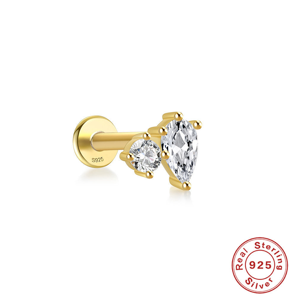 S925 Sterling Silver Horse Eye Multi-Diamond Dragonfly Stud Earrings - 𝓢𝓱𝓸𝓹𝓵𝓮𝓬𝔂