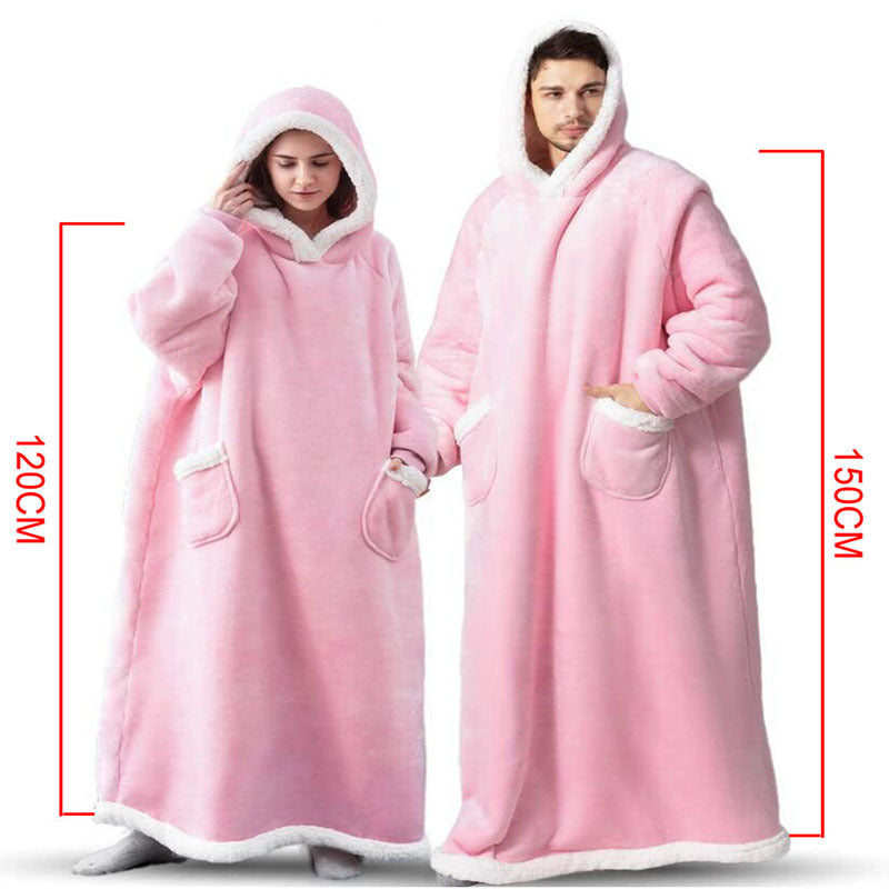 Winter TV Hoodie Blanket Winter Warm Home Clothes Women Men Oversized Pullover With Pockets - 𝓢𝓱𝓸𝓹𝓵𝓮𝓬𝔂