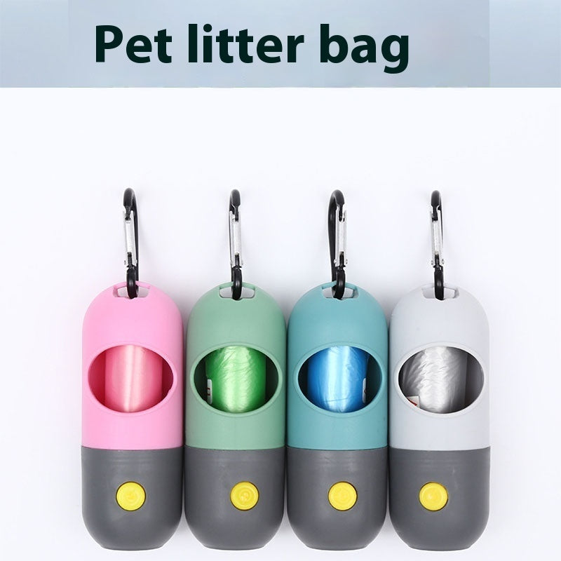 Led Light Pet Waste Bag Dispenser For Dogs Cats Dog Poop Scooper Bags Waste Bags Holder Dispensers Pet Clean Accessories - 𝓢𝓱𝓸𝓹𝓵𝓮𝓬𝔂