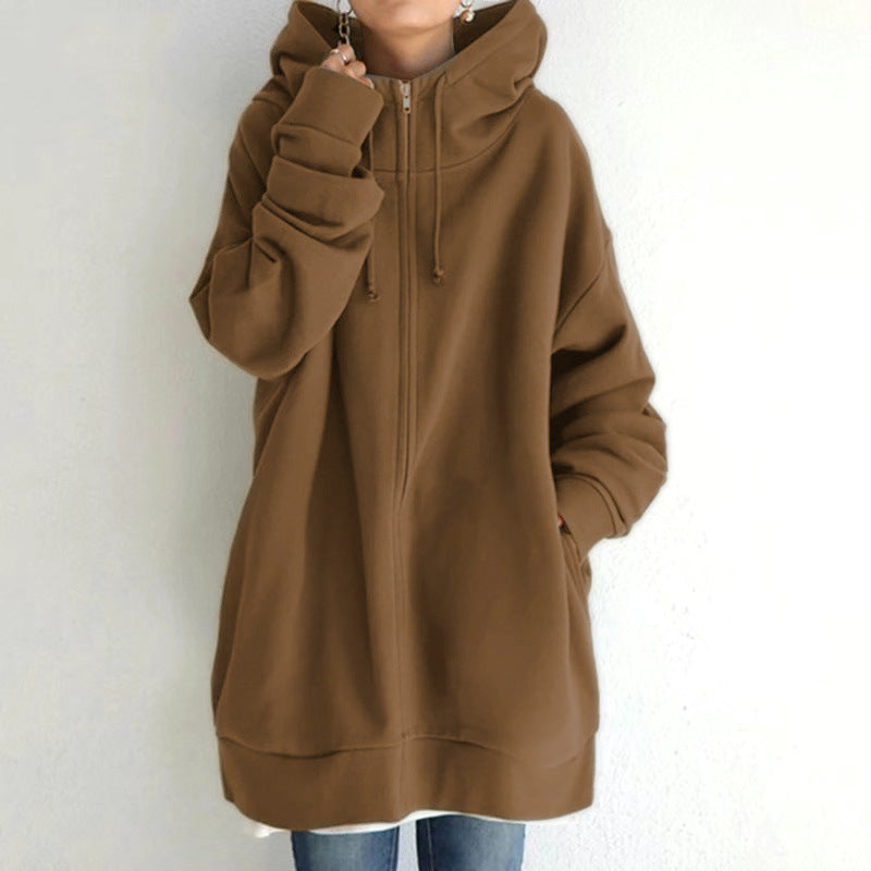 Women's Fuzzy Hoodies Long Sport Pullover Hoodie Full-Zip Hoodie Sweatshirt - 𝓢𝓱𝓸𝓹𝓵𝓮𝓬𝔂