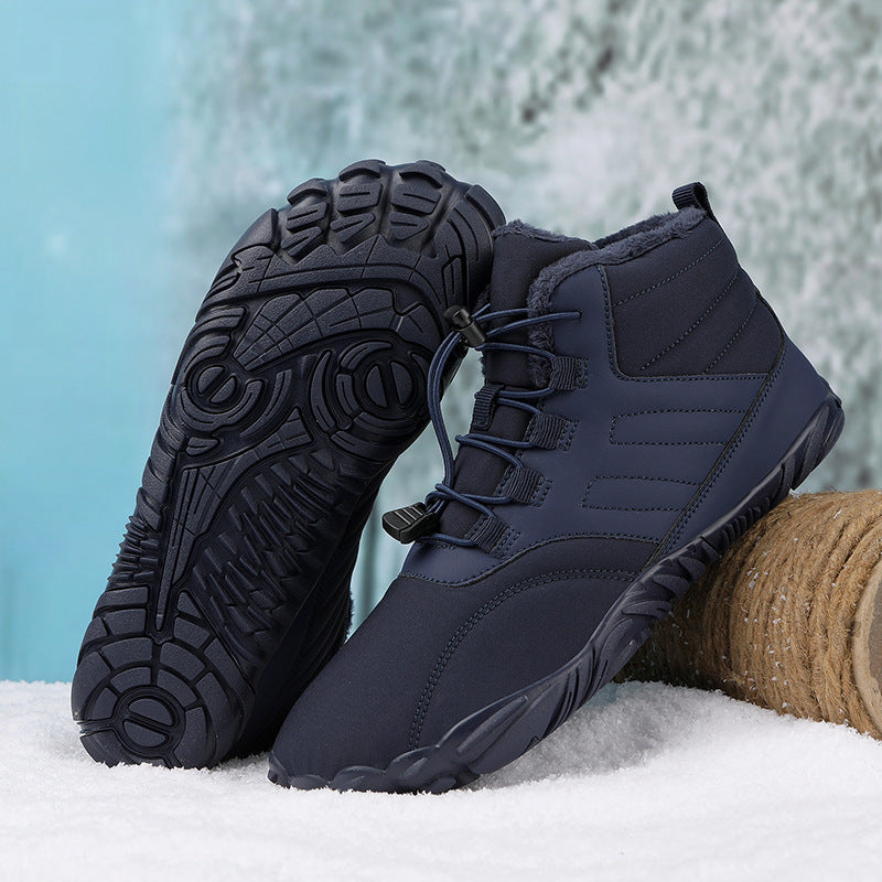 Outdoor Sports Cotton Shoes For Men And Women Winter Warm Slip-on Boots Wear-resistant Anti-ski Thickened Shoes Couple - 𝓢𝓱𝓸𝓹𝓵𝓮𝓬𝔂