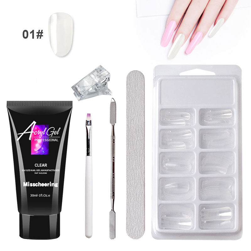 Painless Extension Gel Nail Art Without Paper Holder Quick Model Painless Crystal Gel Set - 𝓢𝓱𝓸𝓹𝓵𝓮𝓬𝔂