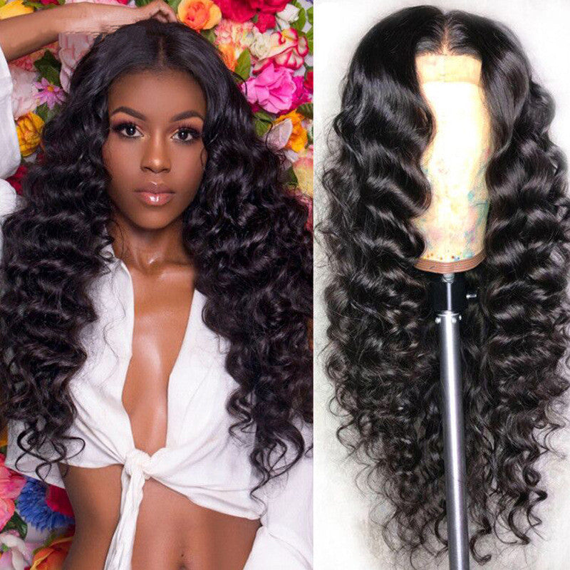 Human Hair Loose Deep Lace Frontal Wigs 13x4 Headgear - 𝓢𝓱𝓸𝓹𝓵𝓮𝓬𝔂