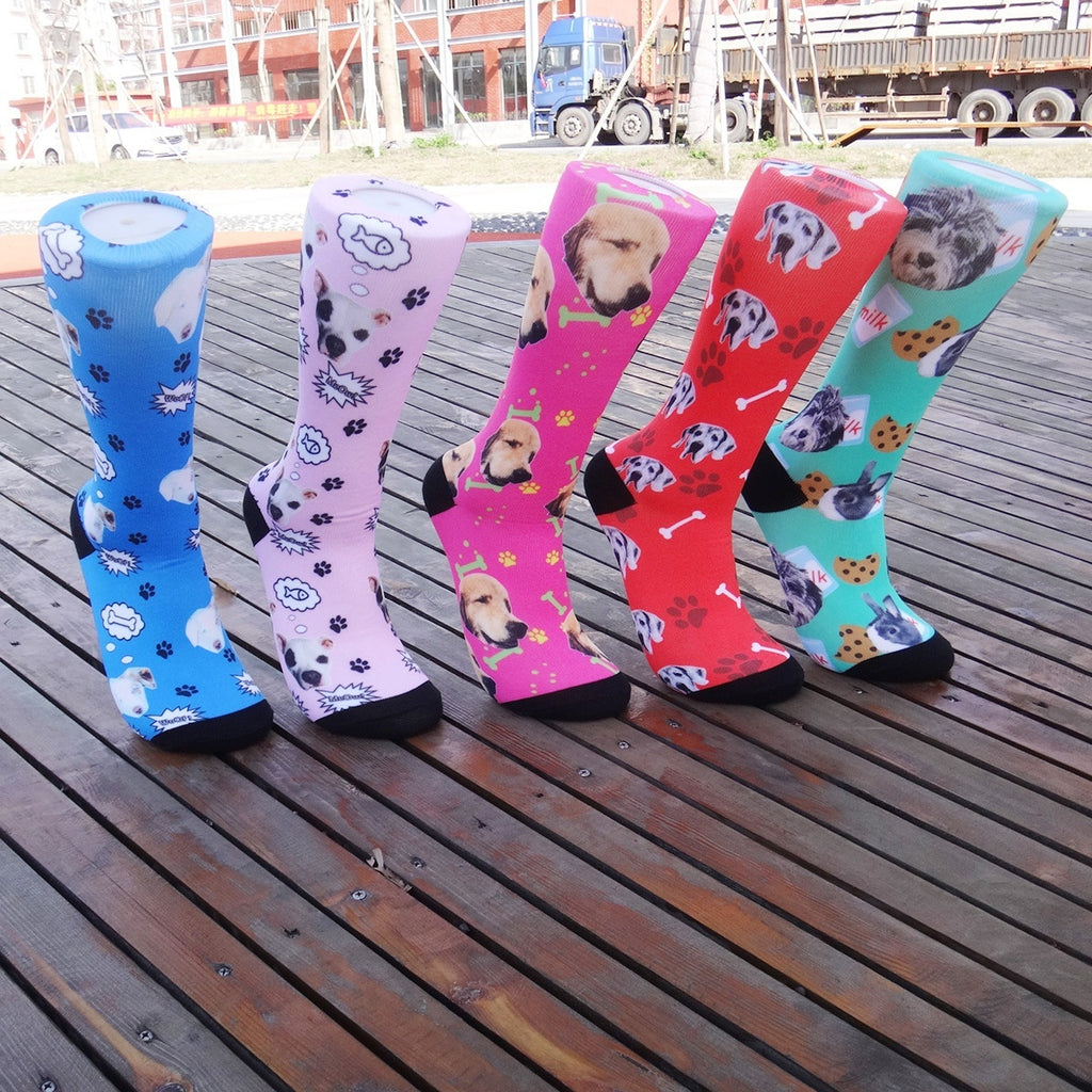 Cartoon Pet Head Face Socks - 𝓢𝓱𝓸𝓹𝓵𝓮𝓬𝔂