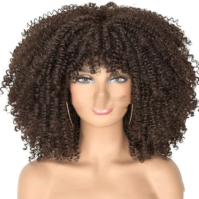 Small Curly Hair Rose Mesh Synthetic Headgear - 𝓢𝓱𝓸𝓹𝓵𝓮𝓬𝔂