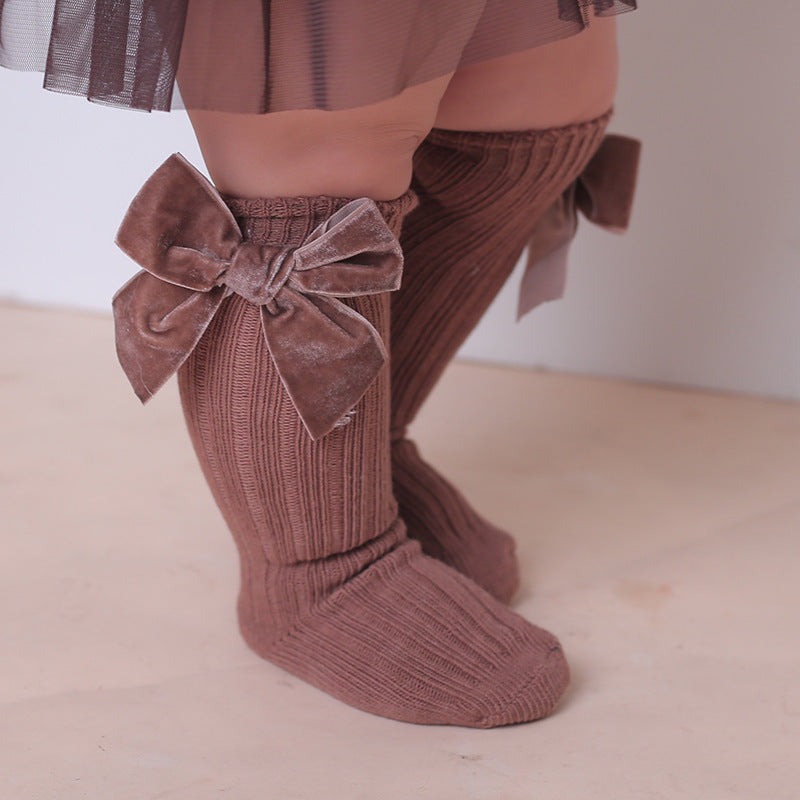 Bowknot woolen baby socks - 𝓢𝓱𝓸𝓹𝓵𝓮𝓬𝔂