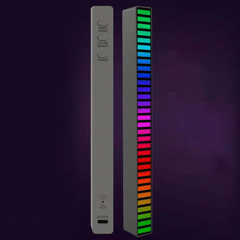 New Car Sound Control Light RGB Voice-Activated Music Rhythm Ambient Light With 32 LED 18 Colors Car Home Decoration Lamp - 𝓢𝓱𝓸𝓹𝓵𝓮𝓬𝔂