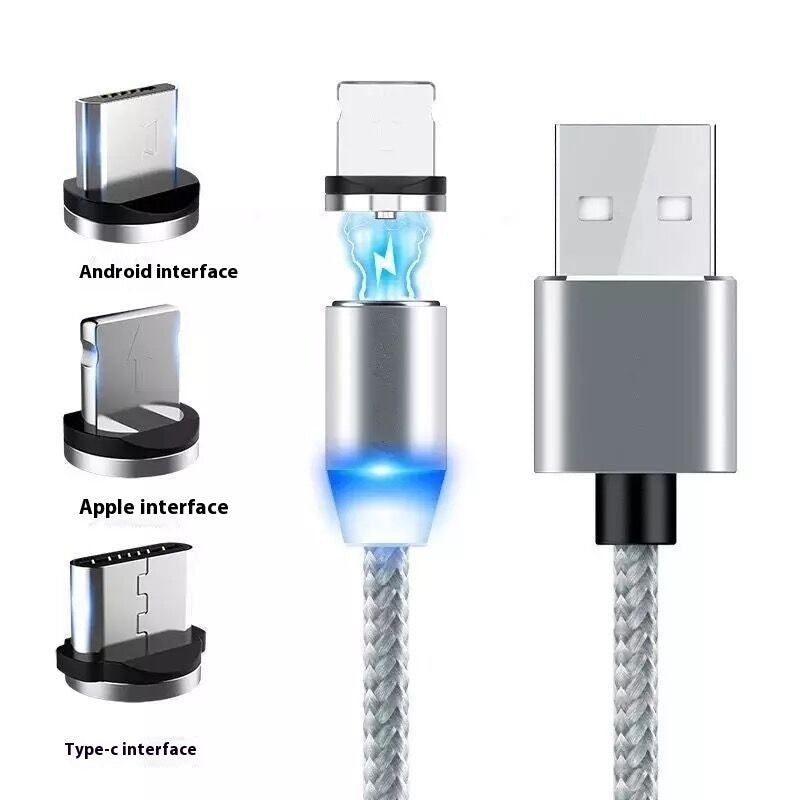 Magnetic Three-in-one Fast Charge Data Cable - 𝓢𝓱𝓸𝓹𝓵𝓮𝓬𝔂