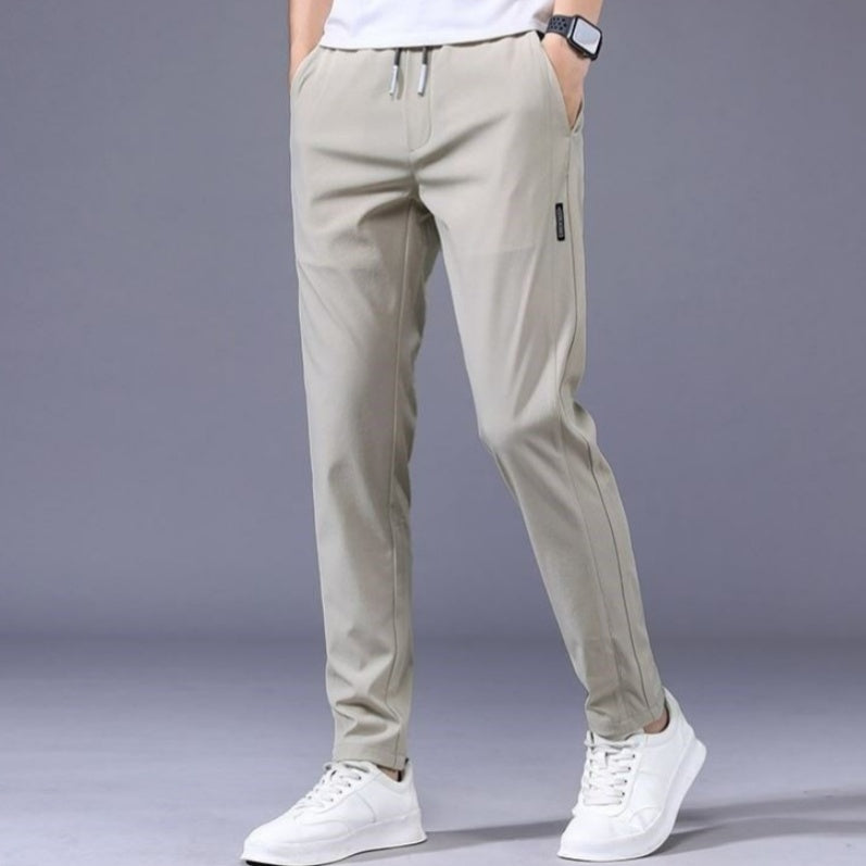 Drawstring Trousers Thin Casual Pants Korean Version Loose Straight Sweatpants Mens Clothing - 𝓢𝓱𝓸𝓹𝓵𝓮𝓬𝔂