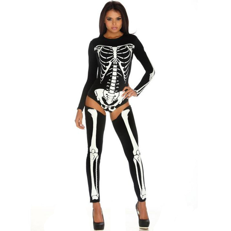 Halloween Cosplay Costume Skull Zombie Uniform - 𝓢𝓱𝓸𝓹𝓵𝓮𝓬𝔂