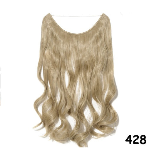 S-noilite 20 inches Invisible Wire No Clips in Hair Extensions Secret Fish Line Hairpieces Silky Straight Synthetic - 𝓢𝓱𝓸𝓹𝓵𝓮𝓬𝔂