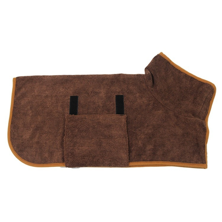 Absorbent Pet Bathrobe With Waist-wrapped Microfiber - 𝓢𝓱𝓸𝓹𝓵𝓮𝓬𝔂