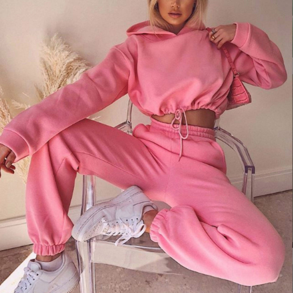 Jogging Suits For Women 2 Piece Sweatsuits Tracksuits Sexy Long Sleeve HoodieCasual Fitness Sportswear - 𝓢𝓱𝓸𝓹𝓵𝓮𝓬𝔂