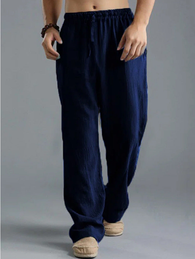 Men's Breathable Linen Loose Casual Sports Pants - 𝓢𝓱𝓸𝓹𝓵𝓮𝓬𝔂