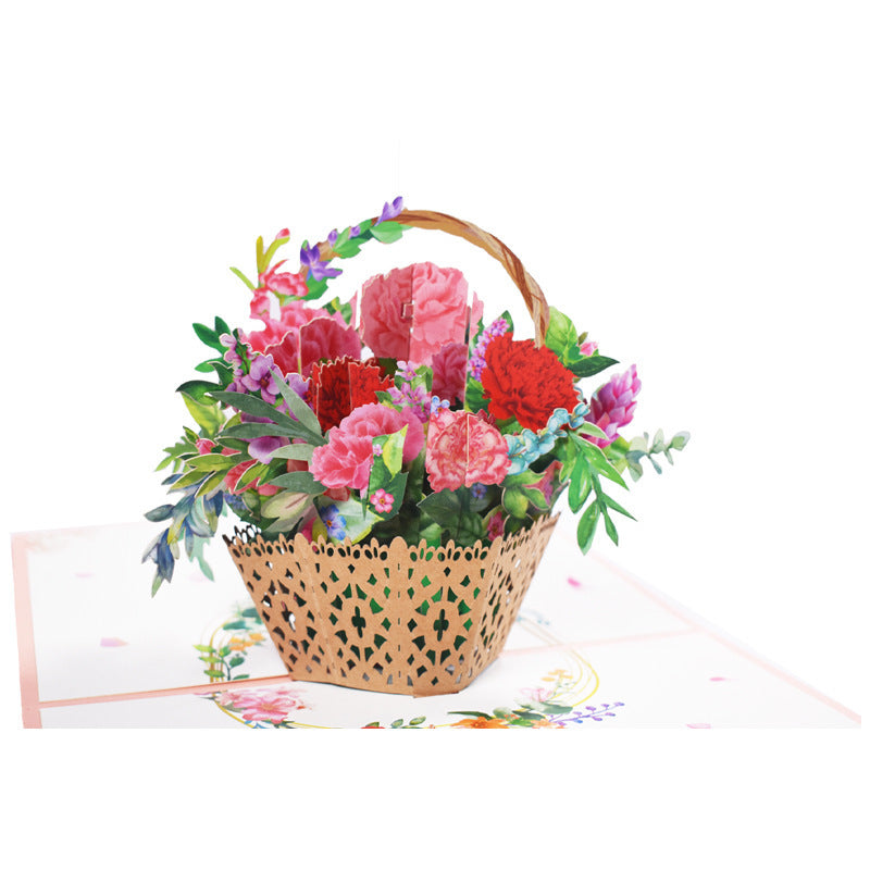 3D PopUp Flower Bouquet Cards Gifts Anniversary PopUp Mom Floral Bouquet Wife Invitation Card Greeting Cards Mothers Day Cards Postcard - 𝓢𝓱𝓸𝓹𝓵𝓮𝓬𝔂