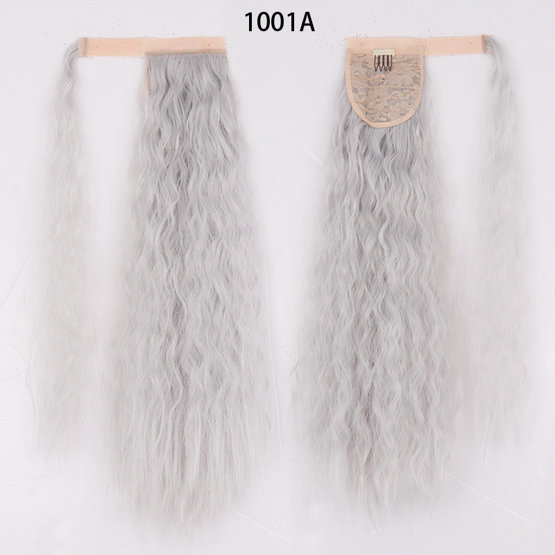 Ponytail Wig Water Wave Velcro Banding Chemical Fiber High Temperature Silk - 𝓢𝓱𝓸𝓹𝓵𝓮𝓬𝔂