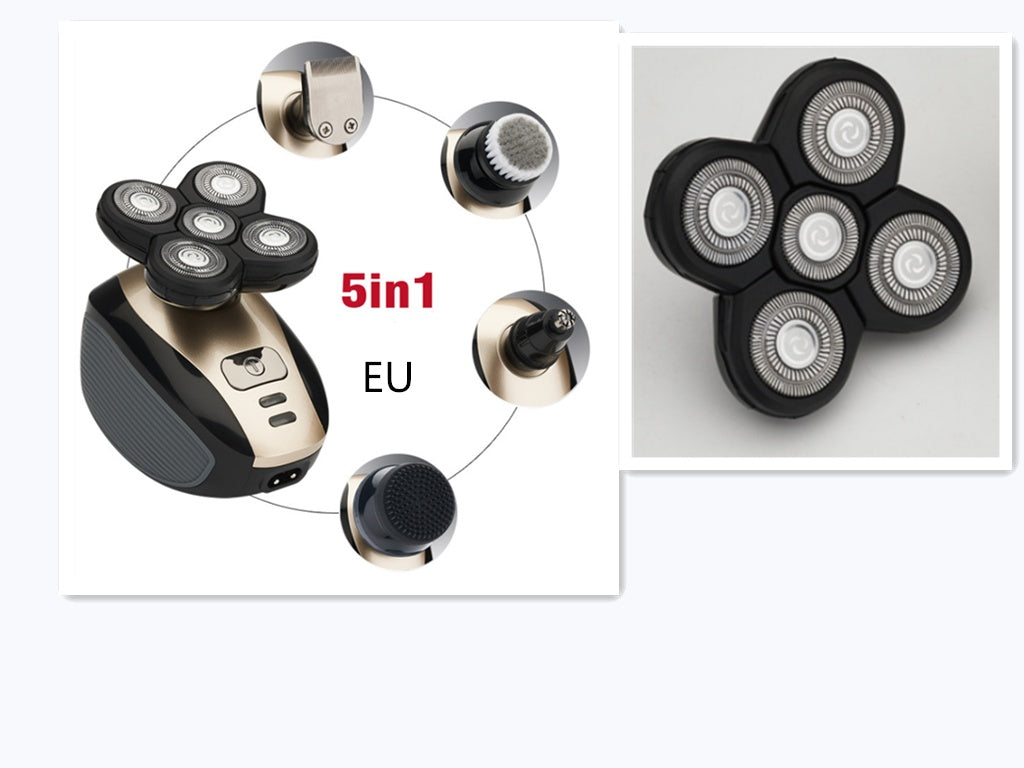 5 In 1 Multifunctional Electric Shaver 5 Blade Razor For Men Shaved Head Rechargeable Shaving Machine Beard Nose Hair Trimmer - 𝓢𝓱𝓸𝓹𝓵𝓮𝓬𝔂