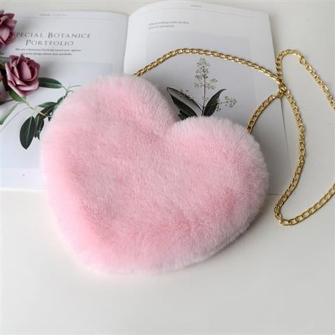 Love Bags For Women Plush Chain Shoulder Bags Valentine's Day Party Bag - 𝓢𝓱𝓸𝓹𝓵𝓮𝓬𝔂