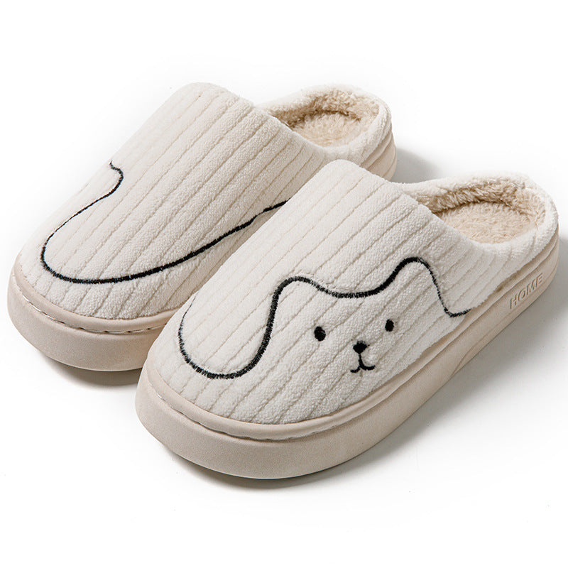 Striped Cat Slippers Indoor Couple Non-slip Floor Bedroom Slipper Winter Warm Plush House Shoes Women Men - 𝓢𝓱𝓸𝓹𝓵𝓮𝓬𝔂
