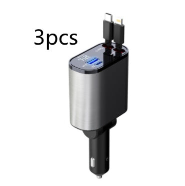 Metal Car Charger 100W Super Fast Charging Car Cigarette Lighter USB And TYPE-C Adapter - 𝓢𝓱𝓸𝓹𝓵𝓮𝓬𝔂