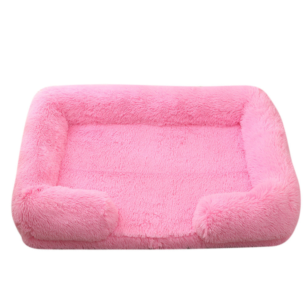 Plush Round Pet Bed Dog Bed Winter - 𝓢𝓱𝓸𝓹𝓵𝓮𝓬𝔂