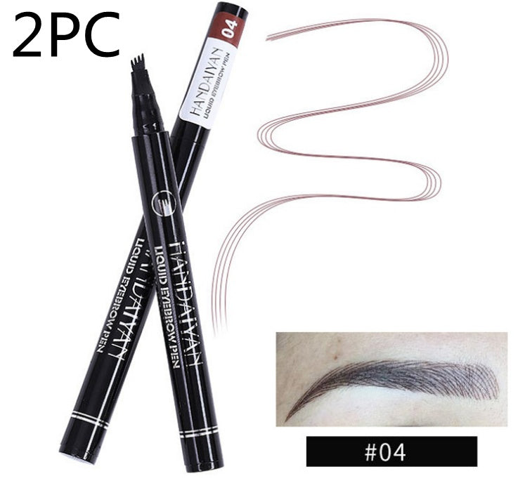 Microblading Eyebrow Pencil Waterproof Fork Tip Tattoo Pen Tinted Fine Sketch Eye Brow Pencils Long Lasting Eyebrows - 𝓢𝓱𝓸𝓹𝓵𝓮𝓬𝔂