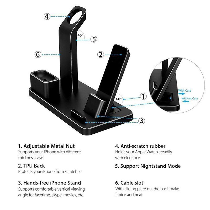4 IN 1 AIRPODS CHARGING DOCK HOLDER - 𝓢𝓱𝓸𝓹𝓵𝓮𝓬𝔂