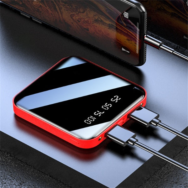 Mini Power Bank 20000 MAh Portable Mirror Digital Display Power Bank - 𝓢𝓱𝓸𝓹𝓵𝓮𝓬𝔂