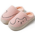 Striped Cat Slippers Indoor Couple Non-slip Floor Bedroom Slipper Winter Warm Plush House Shoes Women Men - 𝓢𝓱𝓸𝓹𝓵𝓮𝓬𝔂