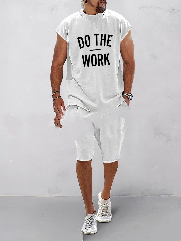 European And American Letters 3D Printing Suit Men's Round Neck - 𝓢𝓱𝓸𝓹𝓵𝓮𝓬𝔂