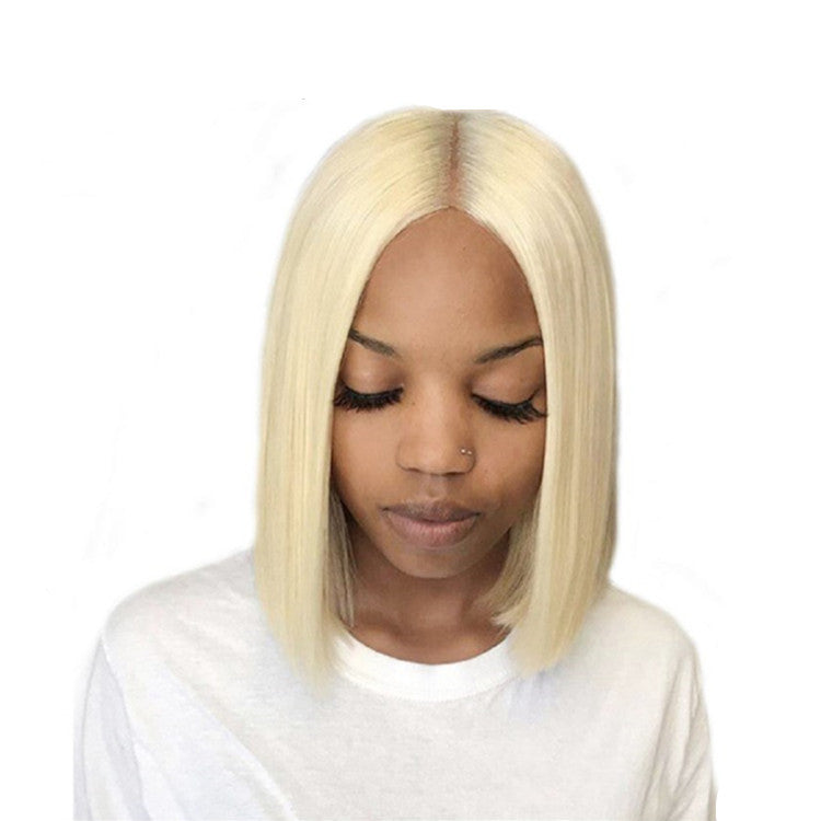 Blond short straight wig - 𝓢𝓱𝓸𝓹𝓵𝓮𝓬𝔂