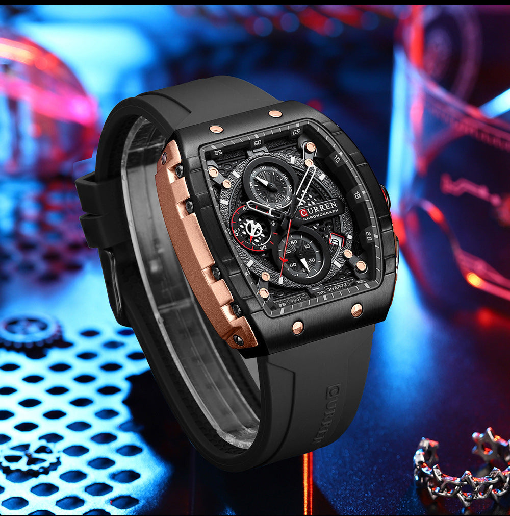 Men's Six-pin Quartz Tape Men's Watch - 𝓢𝓱𝓸𝓹𝓵𝓮𝓬𝔂