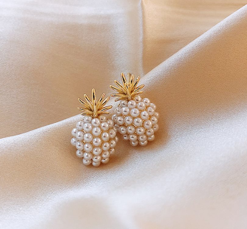 Pineapple Starfish Pearl Earrings - 𝓢𝓱𝓸𝓹𝓵𝓮𝓬𝔂