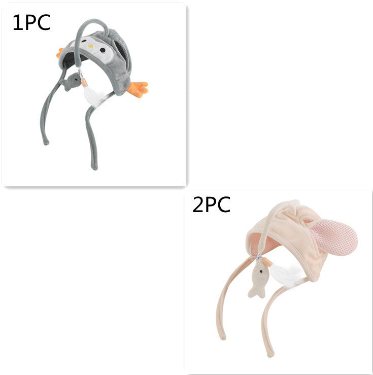 New Head Wearing Feather Funny Cat Stick Funny Cat Toy Stick Gray Big Eye Pet Toys Pet Products - 𝓢𝓱𝓸𝓹𝓵𝓮𝓬𝔂