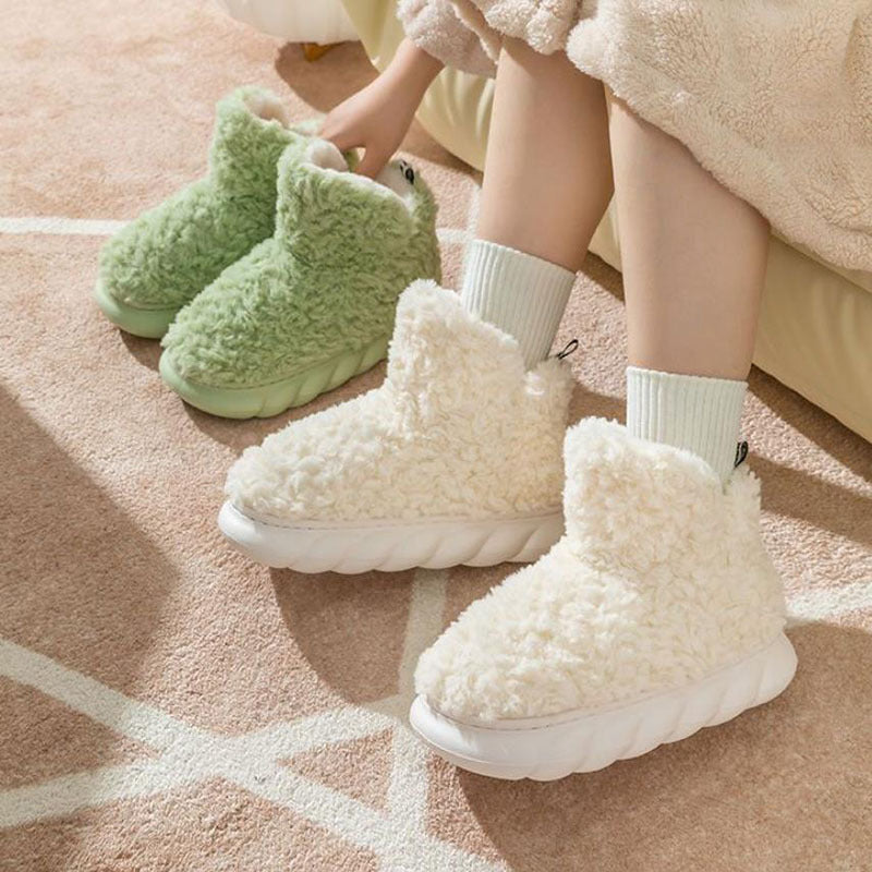 Winter Package Heeled Waterproof Home Indoor And Outdoor Wear Cute High Helper Cotton Slippers - 𝓢𝓱𝓸𝓹𝓵𝓮𝓬𝔂