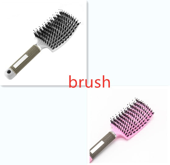 Hairbrush Anti Klit Brushy Haarborstel Women Detangler Hair Brush Bristle Nylon Scalp Massage  Teaser Hair Brush Comb - 𝓢𝓱𝓸𝓹𝓵𝓮𝓬𝔂