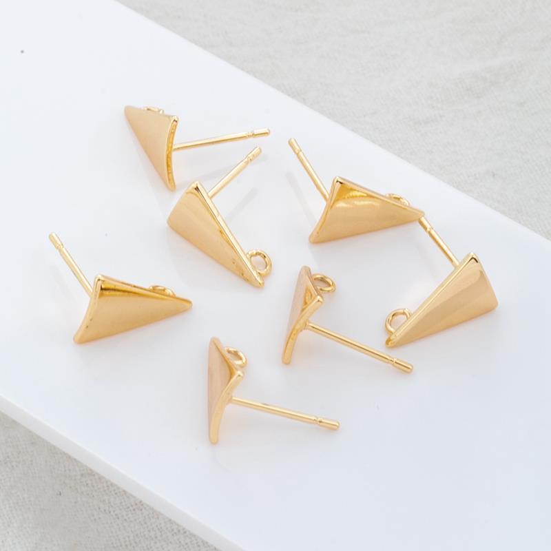 Gold Color Protection 8 12mm Triangle Earrings With Rings - 𝓢𝓱𝓸𝓹𝓵𝓮𝓬𝔂