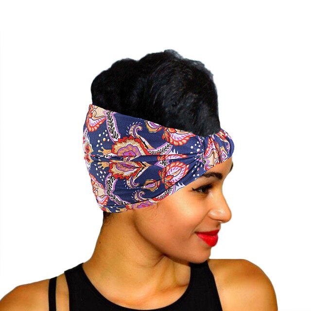 African Pattern Print Headband For Women Twist Style - 𝓢𝓱𝓸𝓹𝓵𝓮𝓬𝔂