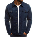 Casual Men Jacket Denim Button Shirt - 𝓢𝓱𝓸𝓹𝓵𝓮𝓬𝔂